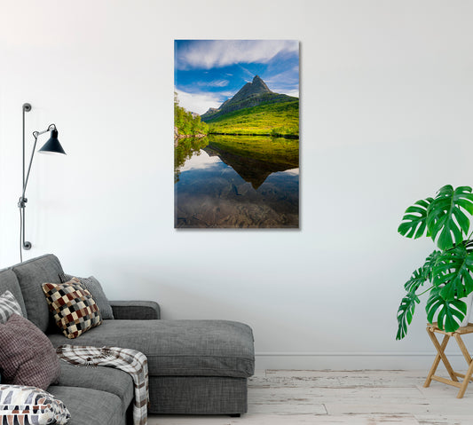 Innerdalen Valley in Trollheimen Mountains Norway Canvas Print-Canvas Print-CetArt-1 panel-16x24 inches-CetArt