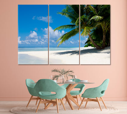 Tropical Paradise Indian Ocean Canvas Print-Canvas Print-CetArt-1 Panel-24x16 inches-CetArt