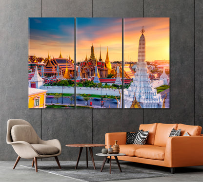 Buddhist Temple Wat Phra Keo Vietnam Canvas Print-Canvas Print-CetArt-1 Panel-24x16 inches-CetArt