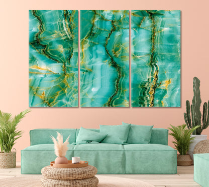 Natural Green Marble Canvas Print-Canvas Print-CetArt-1 Panel-24x16 inches-CetArt