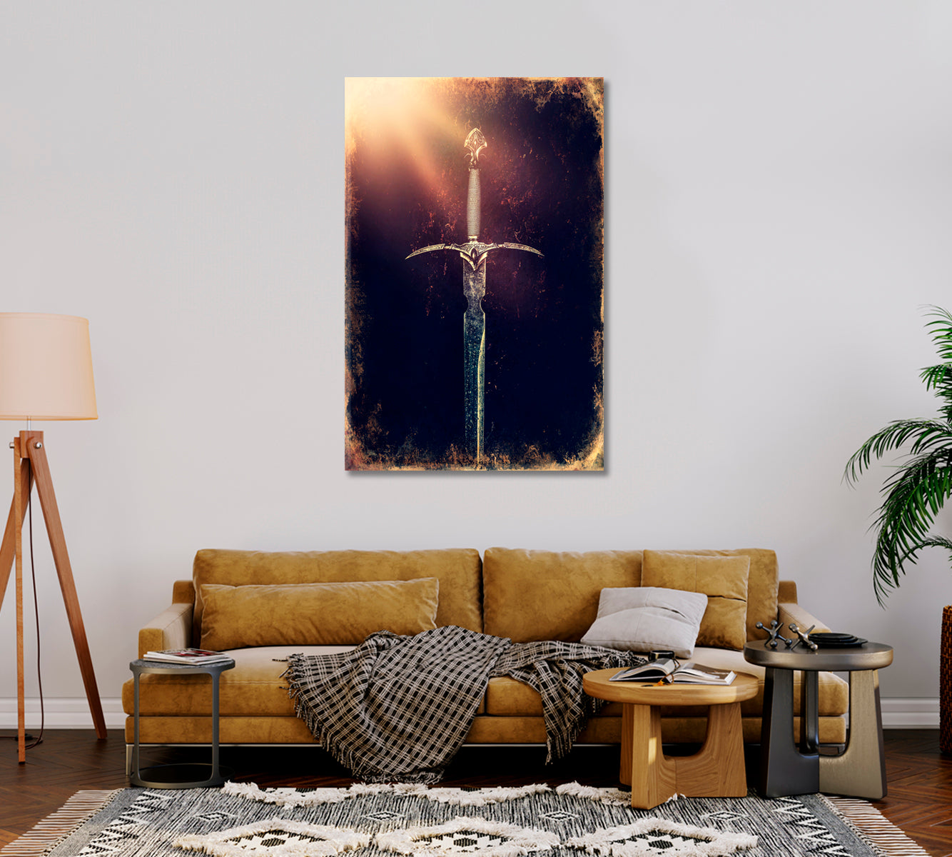 Magic Sword Canvas Print-Canvas Print-CetArt-1 panel-16x24 inches-CetArt