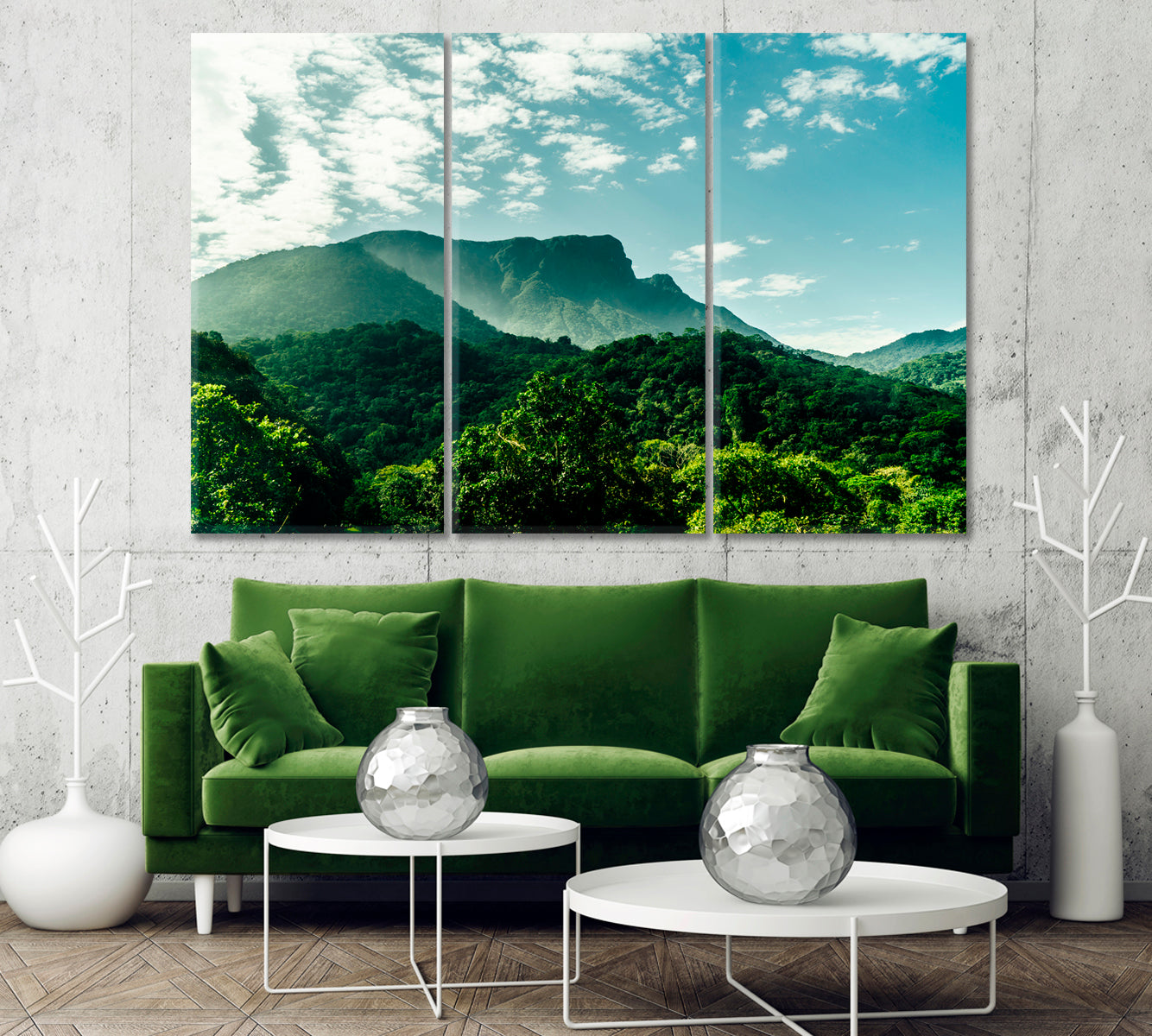 Santa Catarina Coast Hills Brazil Canvas Print-Canvas Print-CetArt-1 Panel-24x16 inches-CetArt