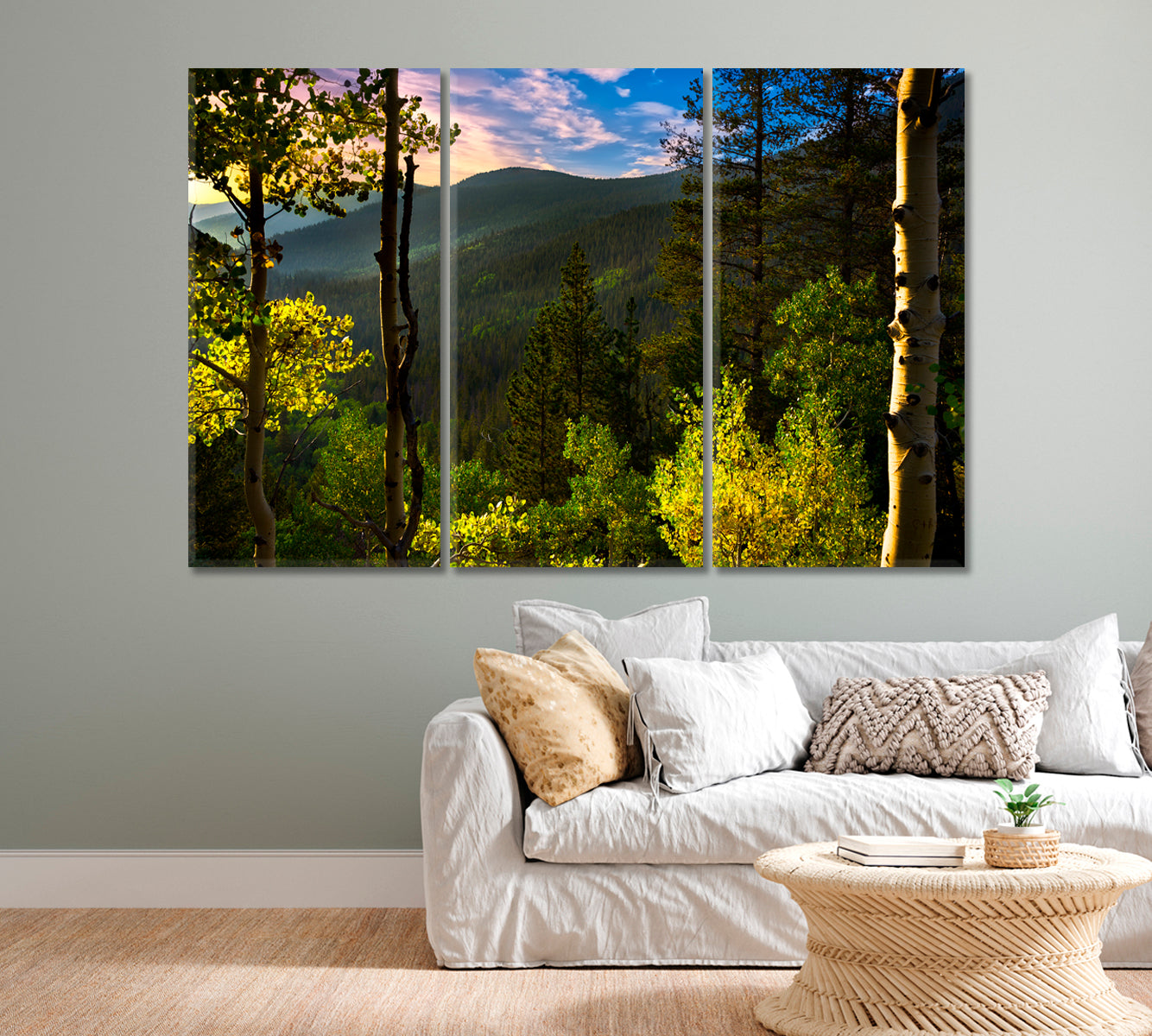 Beautiful Rocky Mountains of Colorado Canvas Print-Canvas Print-CetArt-1 Panel-24x16 inches-CetArt