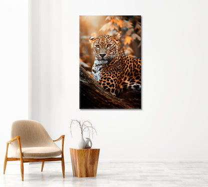 Ceylon Leopard Canvas Print-Canvas Print-CetArt-1 panel-16x24 inches-CetArt