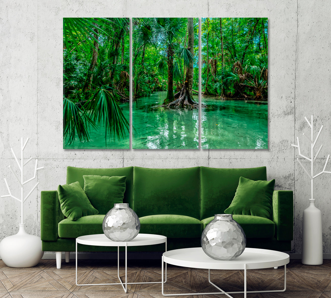 Kelly Park Trees Florida Canvas Print-Canvas Print-CetArt-1 Panel-24x16 inches-CetArt