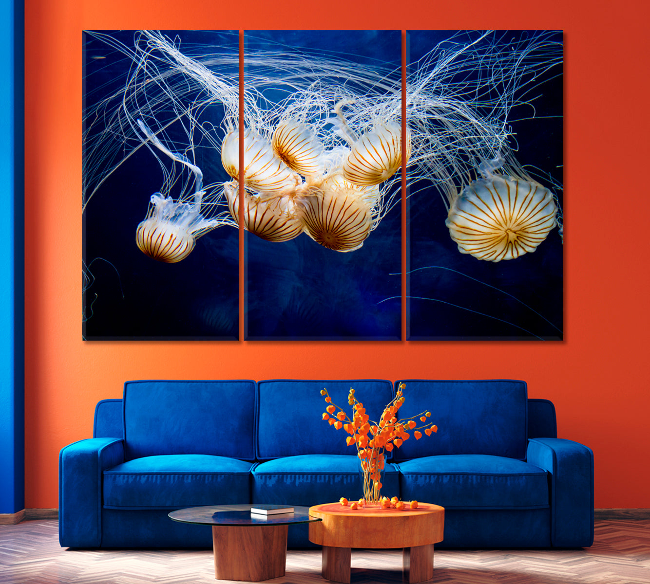 The Incredible Beauty of Jellyfish Canvas Print-Canvas Print-CetArt-1 Panel-24x16 inches-CetArt