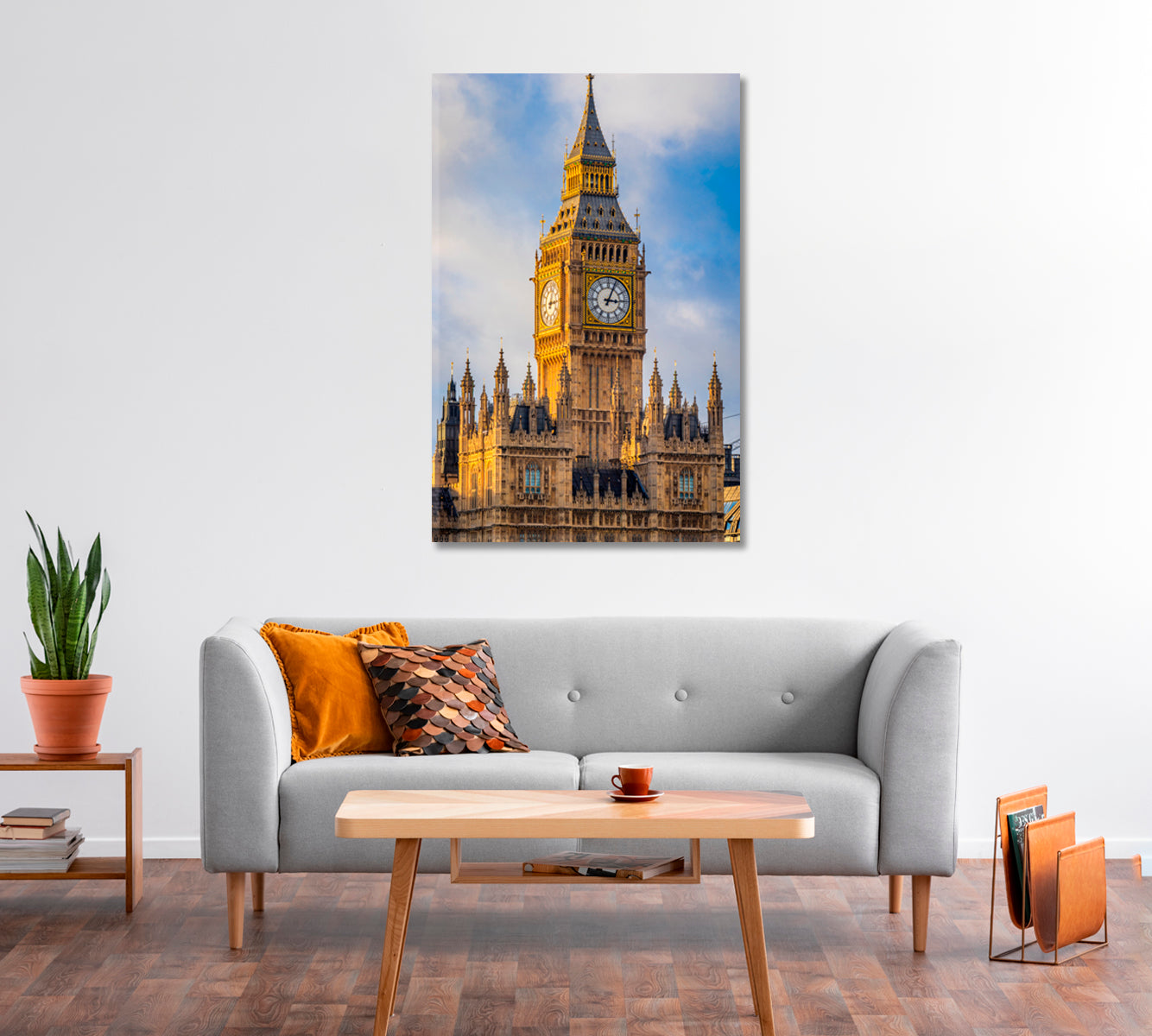 Big Ben Close Up London Canvas Print-Canvas Print-CetArt-1 panel-16x24 inches-CetArt