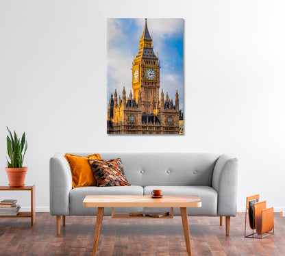 Big Ben Close Up London Canvas Print-Canvas Print-CetArt-1 panel-16x24 inches-CetArt