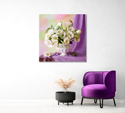 Flowers Still Life Canvas Print-Canvas Print-CetArt-1 panel-12x12 inches-CetArt