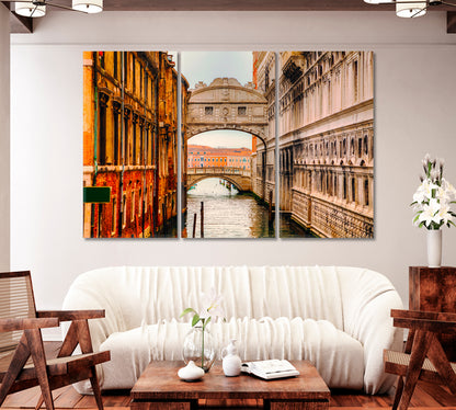 Bridge of Sighs Venice Italy Canvas Print-Canvas Print-CetArt-1 Panel-24x16 inches-CetArt