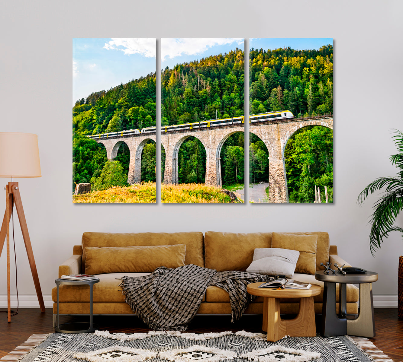 Ravenna Bridge in Black Forest Baden-Wurttemberg Germany Canvas Print-Canvas Print-CetArt-1 Panel-24x16 inches-CetArt