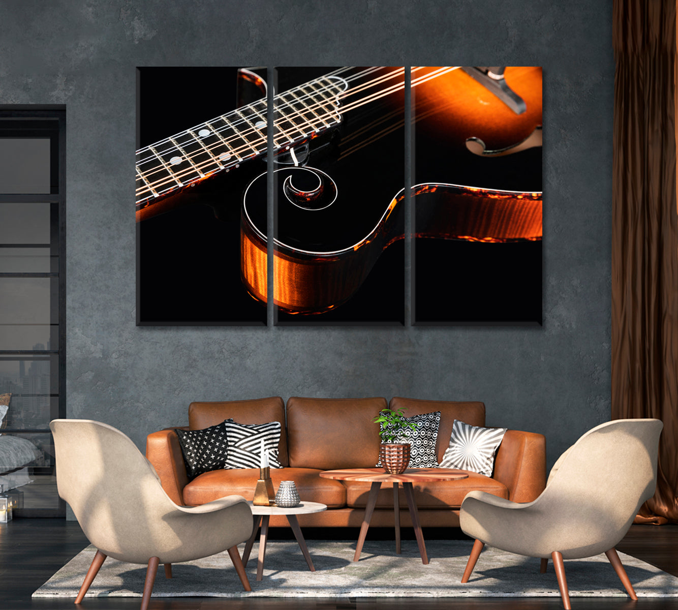 Mandolin Canvas Print-Canvas Print-CetArt-1 Panel-24x16 inches-CetArt