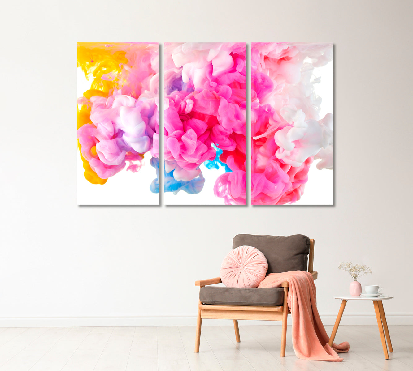 Abstract Multicolored Smoke Canvas Print-Canvas Print-CetArt-1 Panel-24x16 inches-CetArt