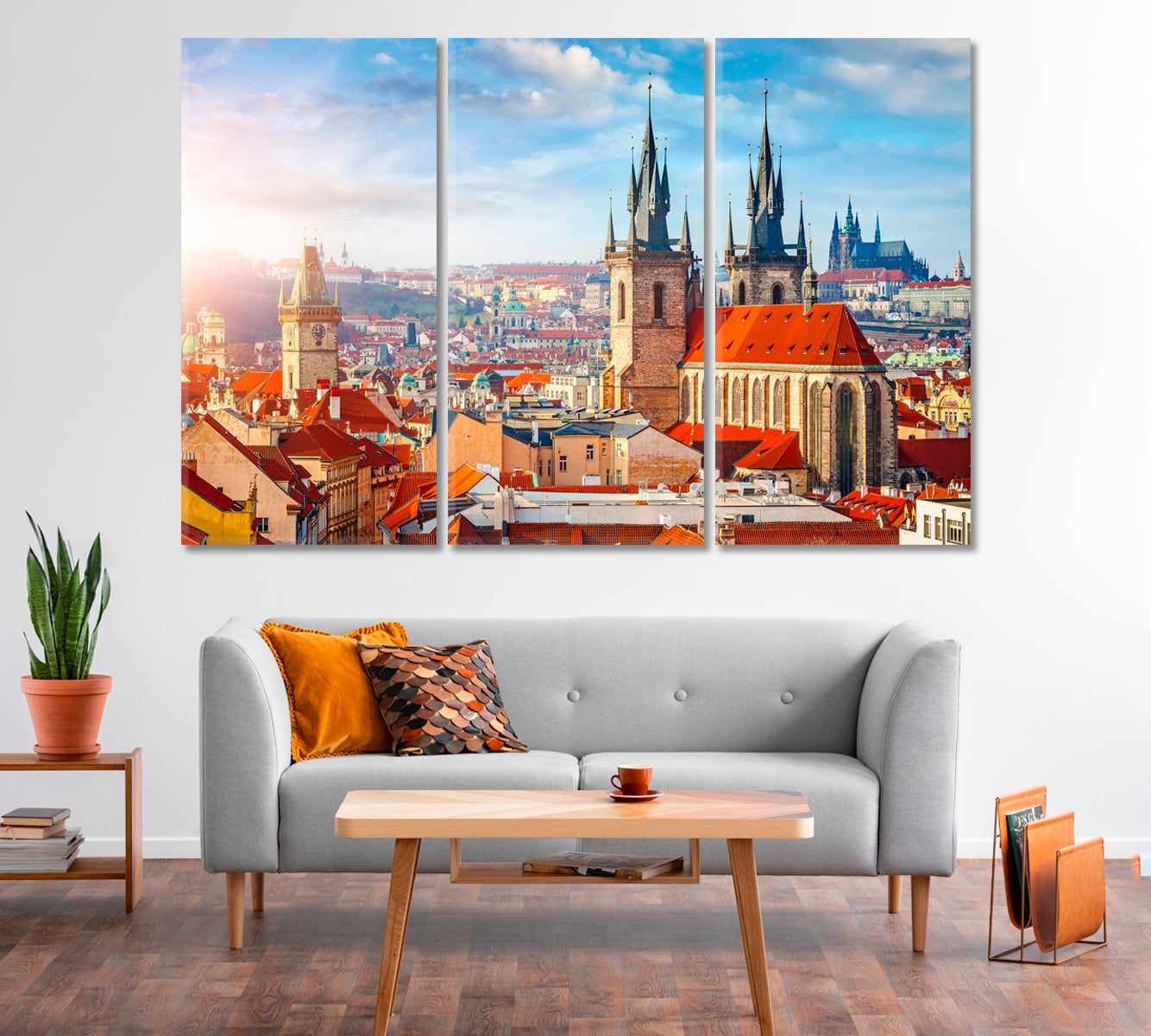 Tyn Church Prague Czech Republic Canvas Print-Canvas Print-CetArt-1 Panel-24x16 inches-CetArt