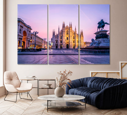 Duomo di Milano Italy Canvas Print-Canvas Print-CetArt-1 Panel-24x16 inches-CetArt