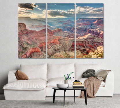 Sunbeams in the Grand Canyon USA Canvas Print-Canvas Print-CetArt-1 Panel-24x16 inches-CetArt