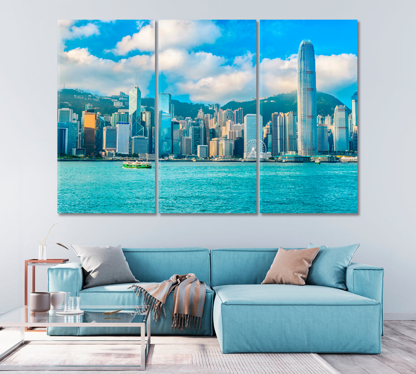 Hong Kong China Canvas Print-Canvas Print-CetArt-1 Panel-24x16 inches-CetArt