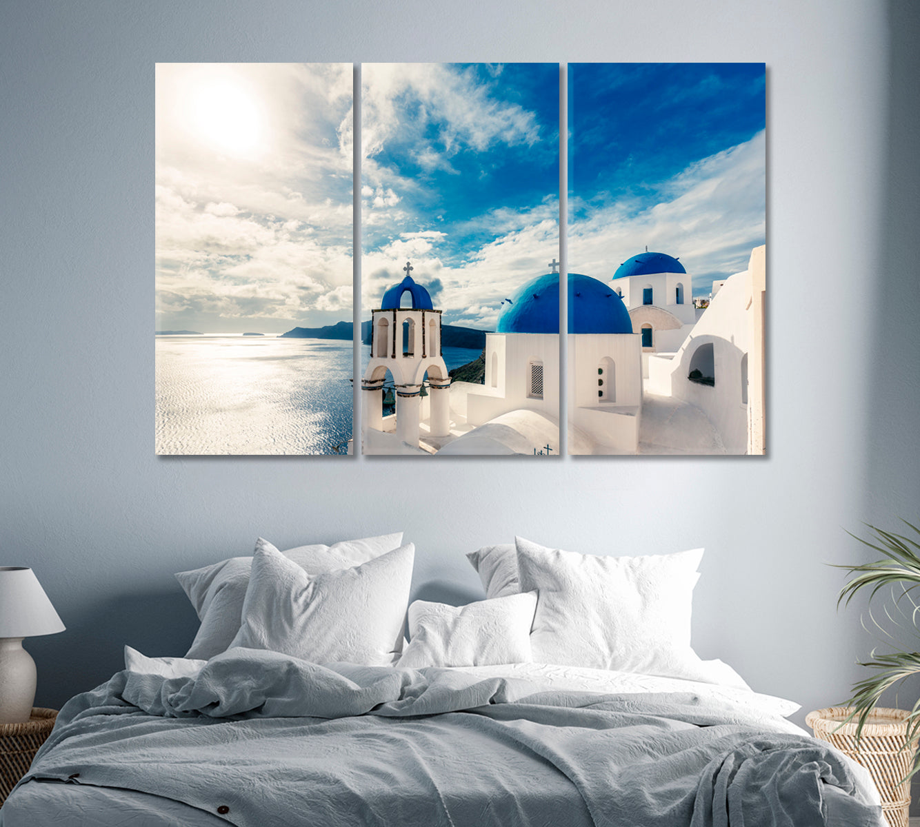 Churches in Oia Santorini Island Greece Canvas Print-Canvas Print-CetArt-1 Panel-24x16 inches-CetArt