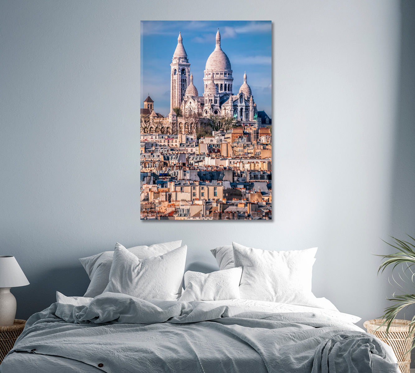 Temple Basilica Sacre Coeur Paris France Canvas Print-Canvas Print-CetArt-1 panel-16x24 inches-CetArt