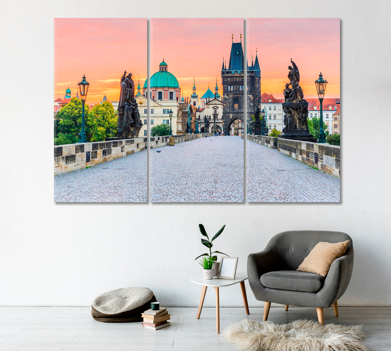 Prague Old Town Square at Sunrise Czech Republic Canvas Print-Canvas Print-CetArt-1 Panel-24x16 inches-CetArt