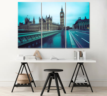 Big Ben and Palace of Westminster London UK Canvas Print-Canvas Print-CetArt-1 Panel-24x16 inches-CetArt