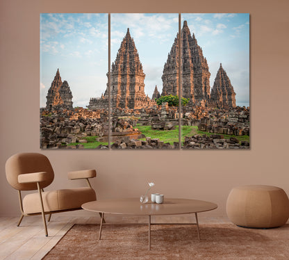 Prambanan Temple Canvas Print-Canvas Print-CetArt-1 Panel-24x16 inches-CetArt