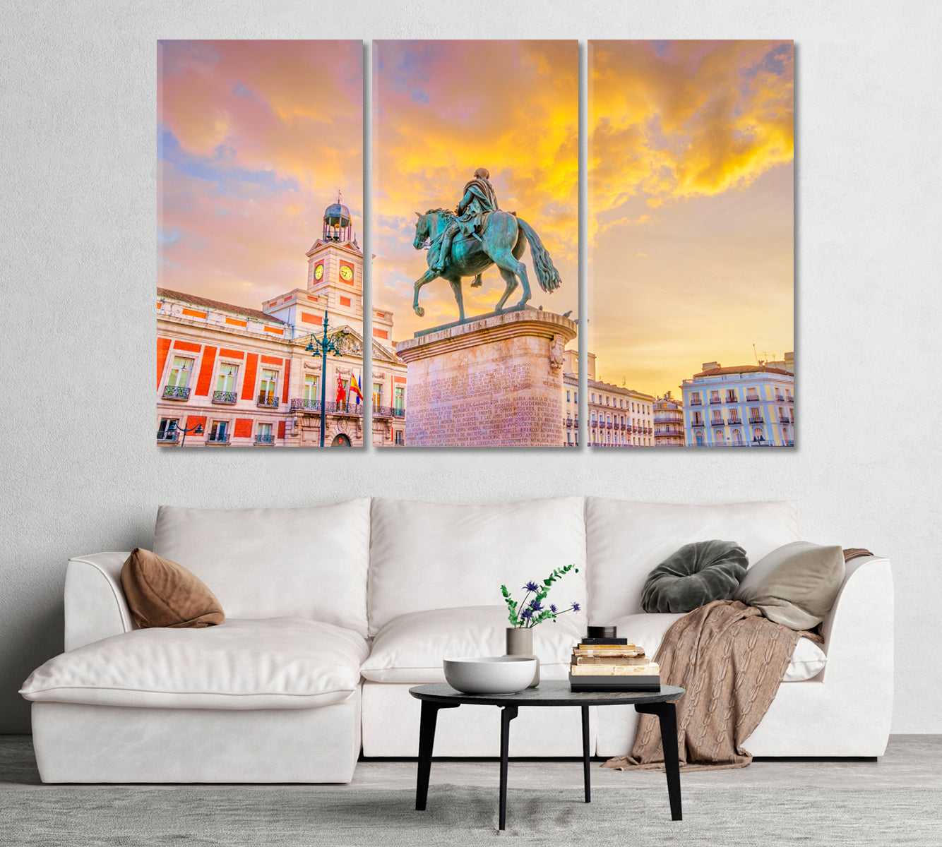 Puerta Del Sol Madrid Spain Canvas Print-Canvas Print-CetArt-1 Panel-24x16 inches-CetArt