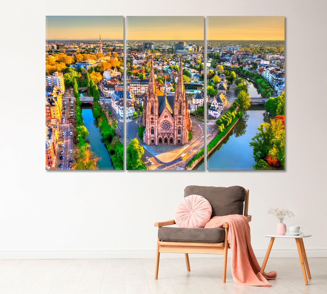 Saint Paul Church in Strasbourg Alsace France Canvas Print-Canvas Print-CetArt-1 Panel-24x16 inches-CetArt