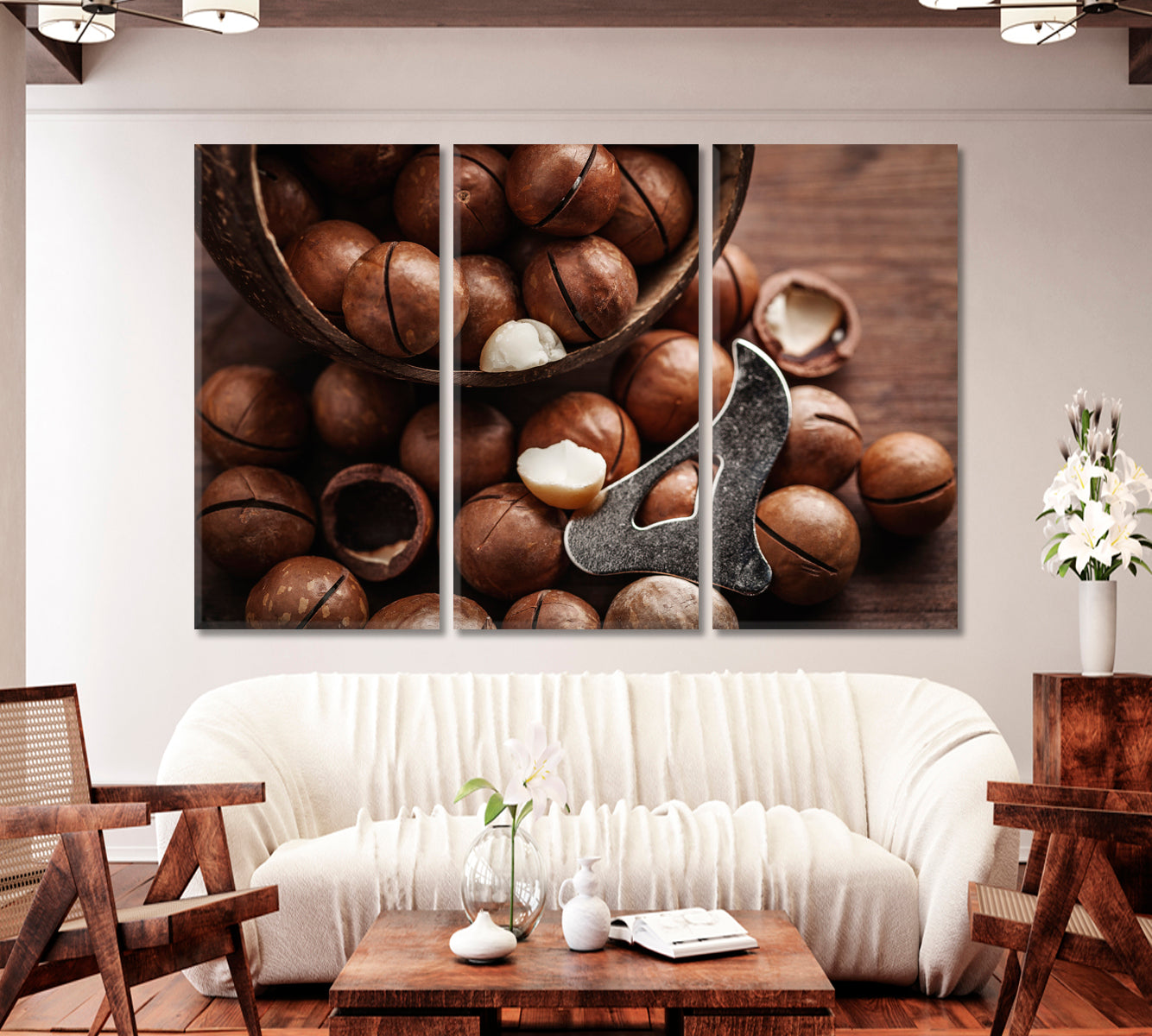 Macadamia Nuts Canvas Print-Canvas Print-CetArt-1 Panel-24x16 inches-CetArt