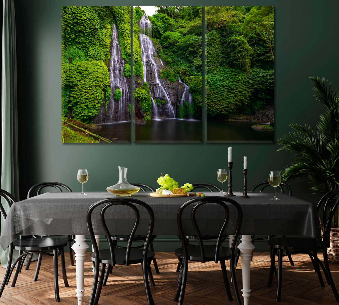 Banyumala Waterfall Bali Indonesia Canvas Print-Canvas Print-CetArt-1 Panel-24x16 inches-CetArt