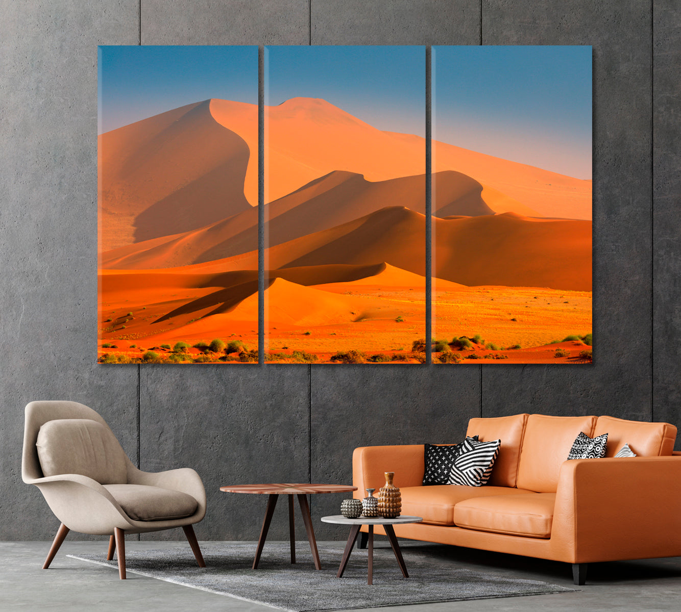 Great Orange Dune in Namib Desert South Africa Canvas Print-Canvas Print-CetArt-1 Panel-24x16 inches-CetArt