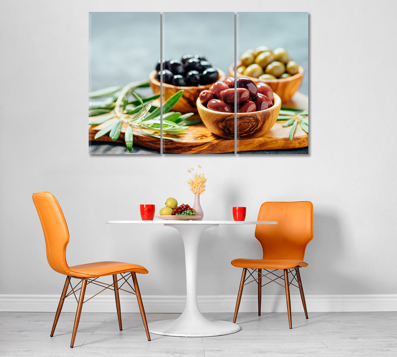 Set of Different Olives Canvas Print-Canvas Print-CetArt-1 Panel-24x16 inches-CetArt