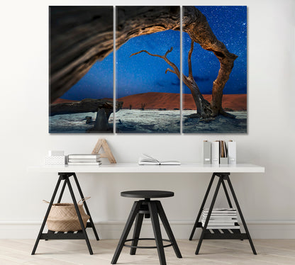 Sossusvlei Red Dunes of Namibia Canvas Print-Canvas Print-CetArt-1 Panel-24x16 inches-CetArt