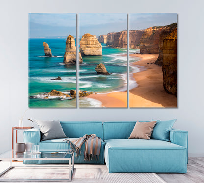 Rocks Twelve Apostles Australia Canvas Print-Canvas Print-CetArt-1 Panel-24x16 inches-CetArt