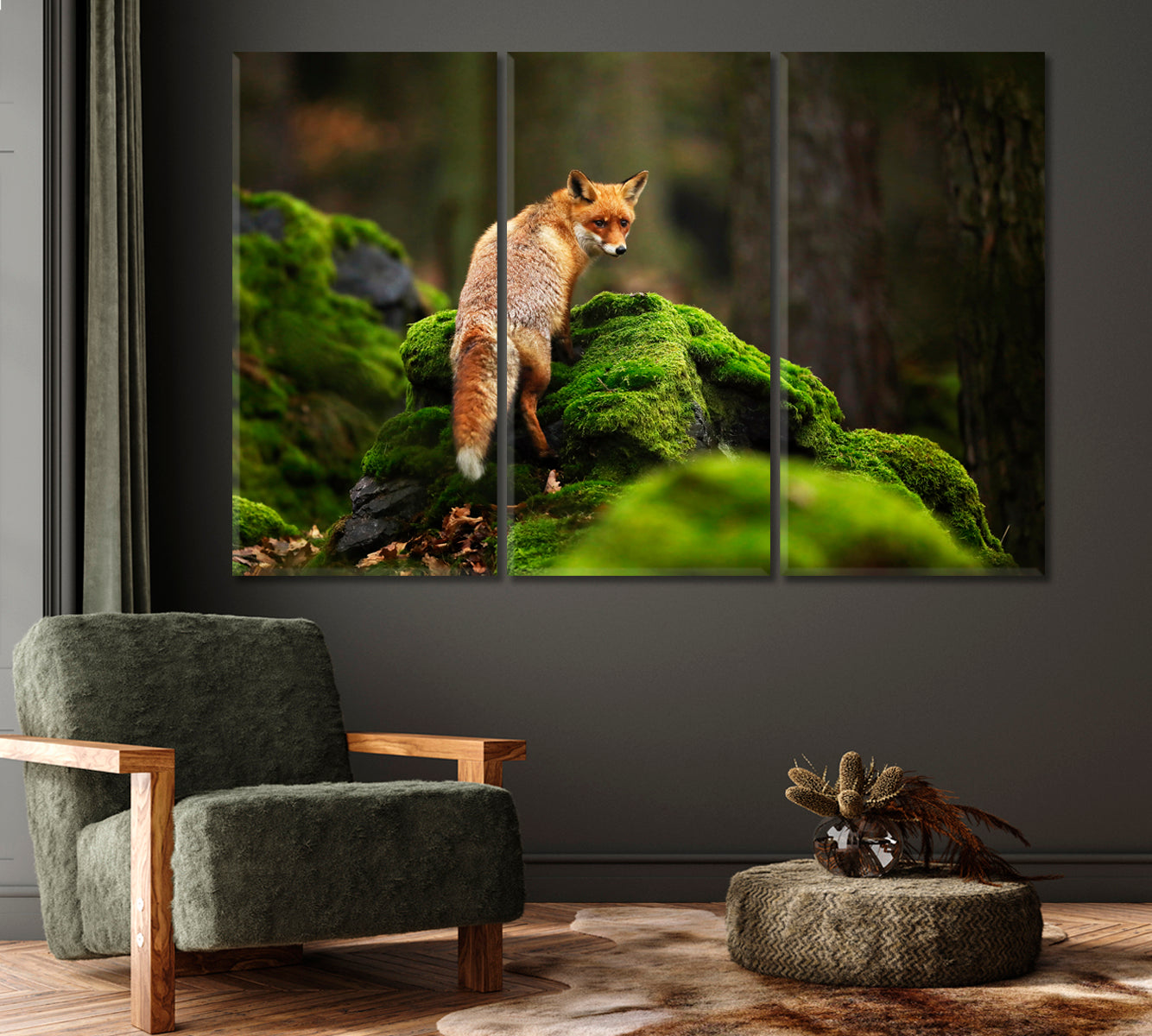 Fox Canvas Print-Canvas Print-CetArt-1 Panel-24x16 inches-CetArt