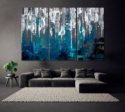 Modern Abstract Artwork Canvas Print-Canvas Print-CetArt-3 Panels-36x24 inches-CetArt