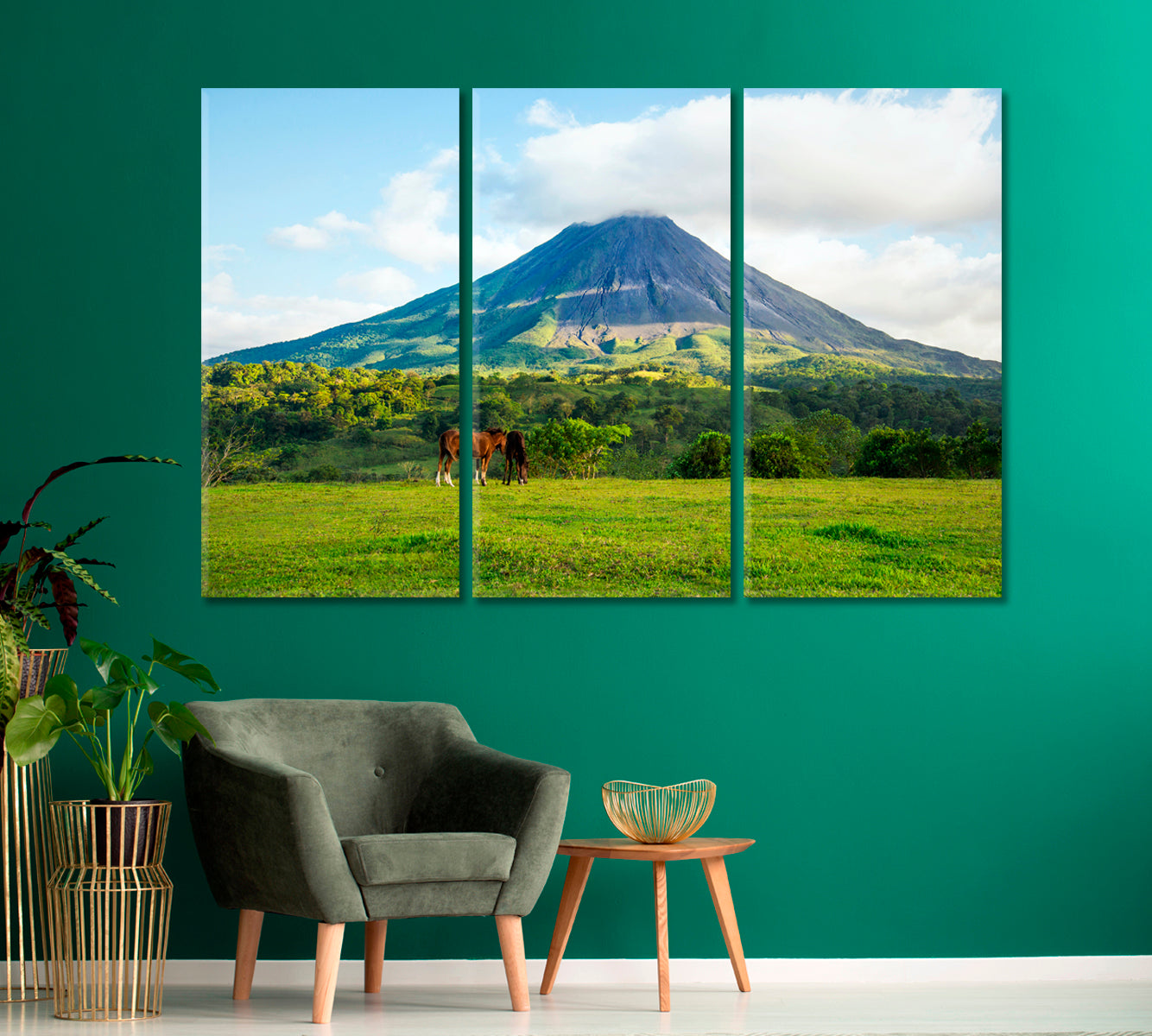 Arenal Volcano Costa Rica Canvas Print-Canvas Print-CetArt-1 Panel-24x16 inches-CetArt