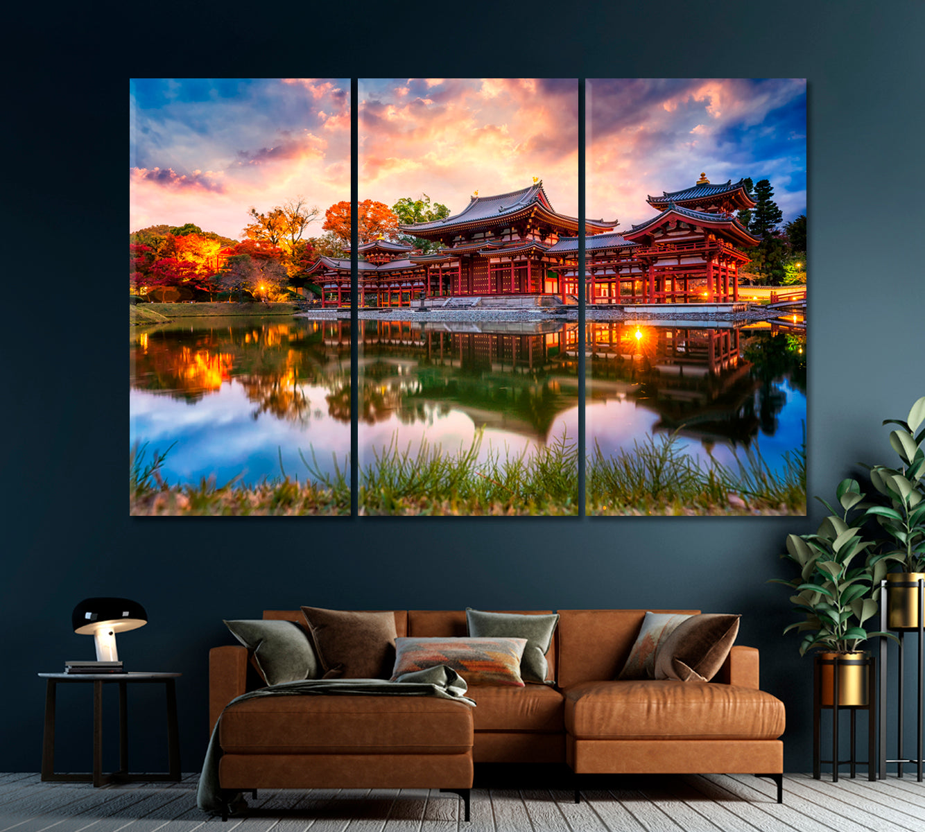 Byodo-in Buddhist Temple in Uji Japan Canvas Print-Canvas Print-CetArt-1 Panel-24x16 inches-CetArt