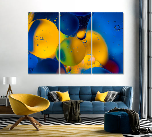 Colorful Abstract Glowing Bubbles Canvas Print-Canvas Print-CetArt-1 Panel-24x16 inches-CetArt