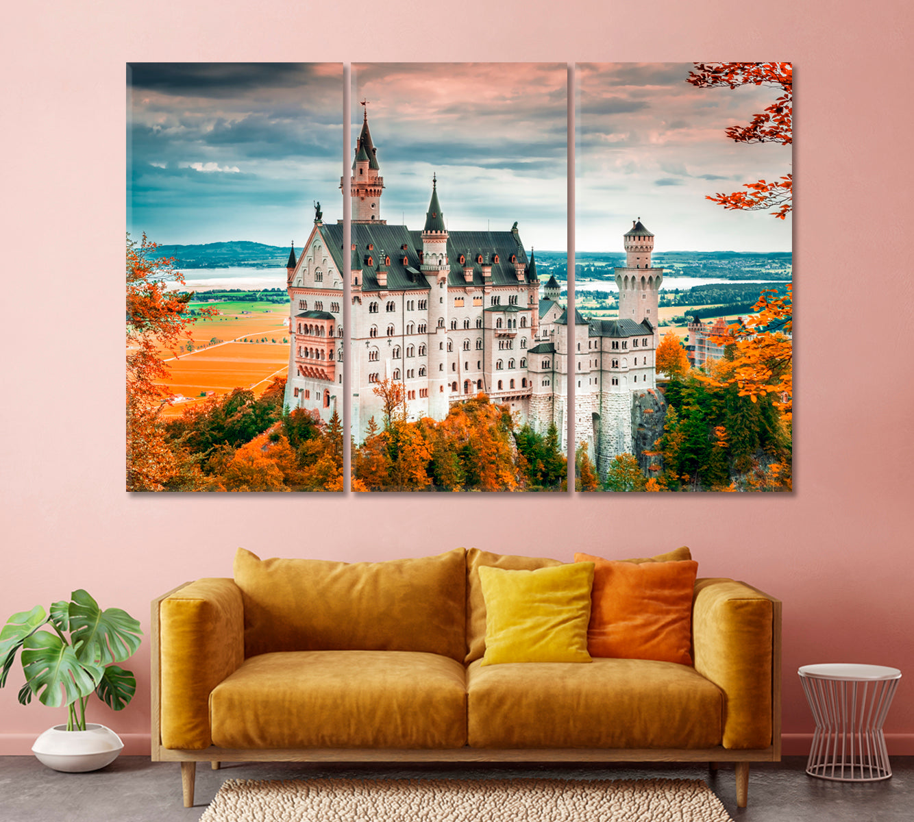 Fairytale Castle Neuschwanstein Bavaria Germany Canvas Print-Canvas Print-CetArt-1 Panel-24x16 inches-CetArt