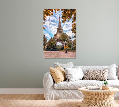 Eiffel Tower in Paris Canvas Print-Canvas Print-CetArt-1 panel-16x24 inches-CetArt