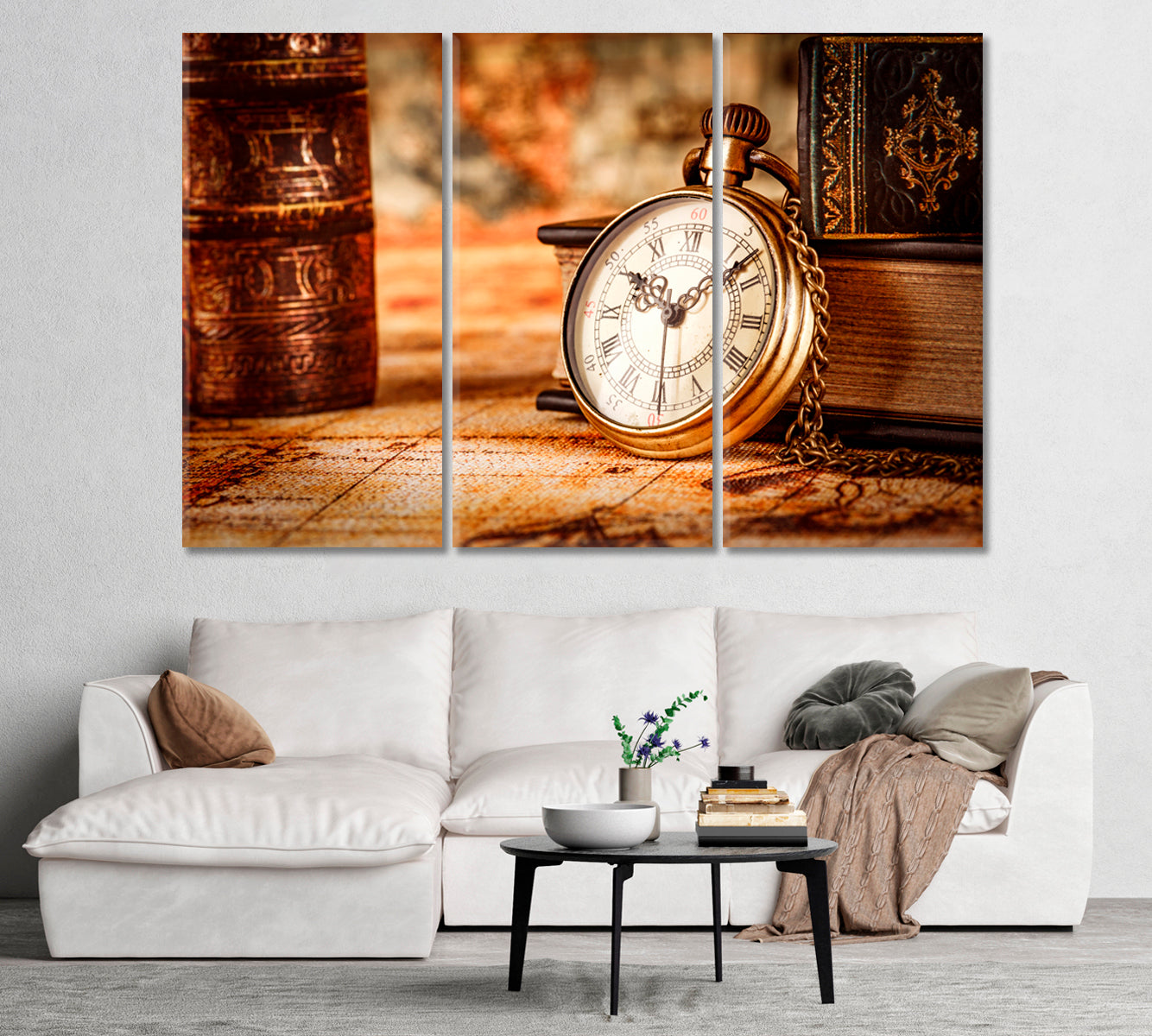 Antique Pocket Watch Canvas Print-Canvas Print-CetArt-1 Panel-24x16 inches-CetArt