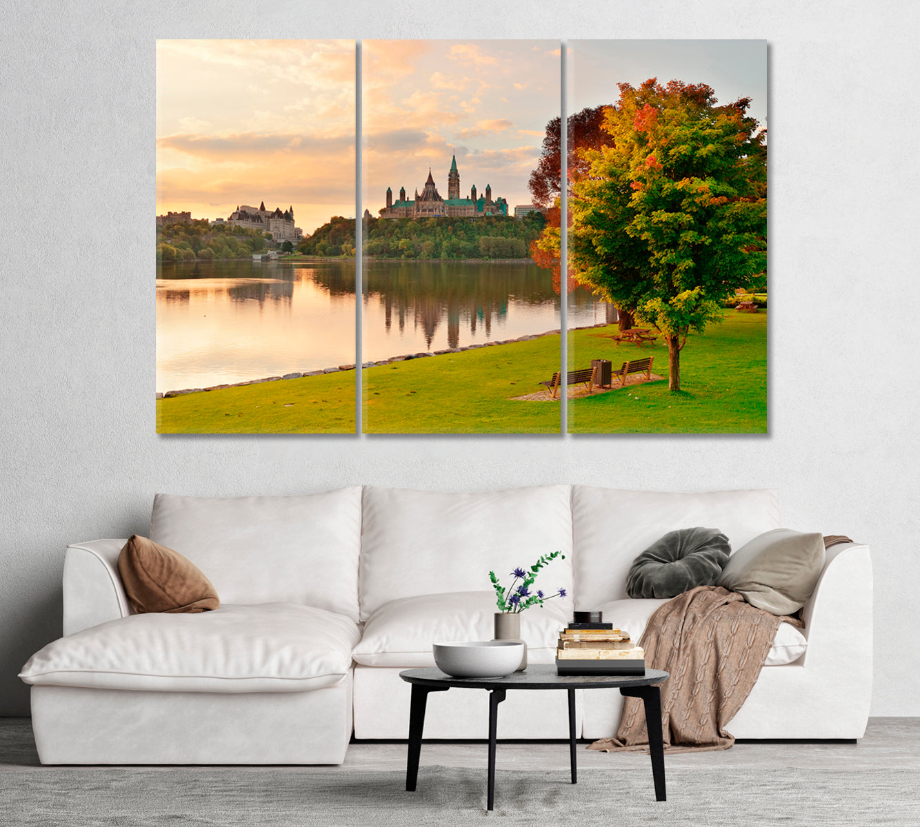 Ottawa City Skyline Canvas Print-Canvas Print-CetArt-1 Panel-24x16 inches-CetArt