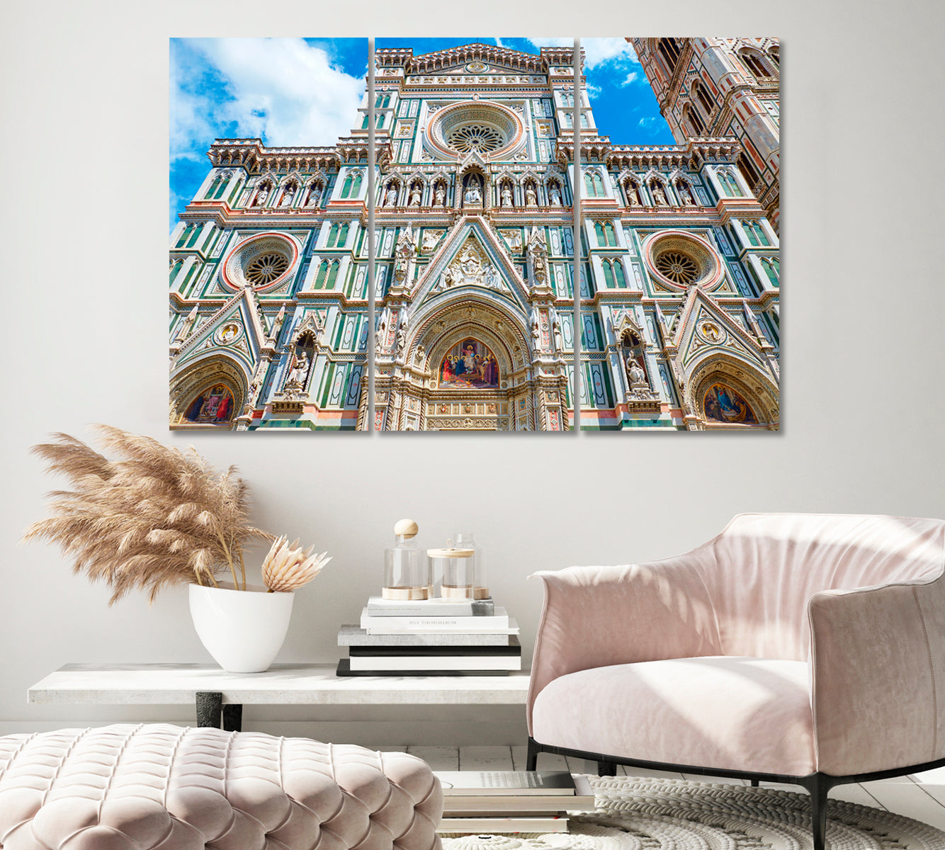 Cathedral in Florence Italy Canvas Print-CetArt-1 Panel-24x16 inches-CetArt