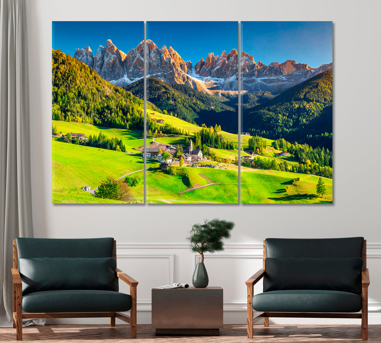 Magical Dolomites Alps Italy Canvas Print-Canvas Print-CetArt-1 Panel-24x16 inches-CetArt