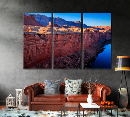 Colorado River Flowing Through Marble Canyon Canvas Print-Canvas Print-CetArt-1 Panel-24x16 inches-CetArt