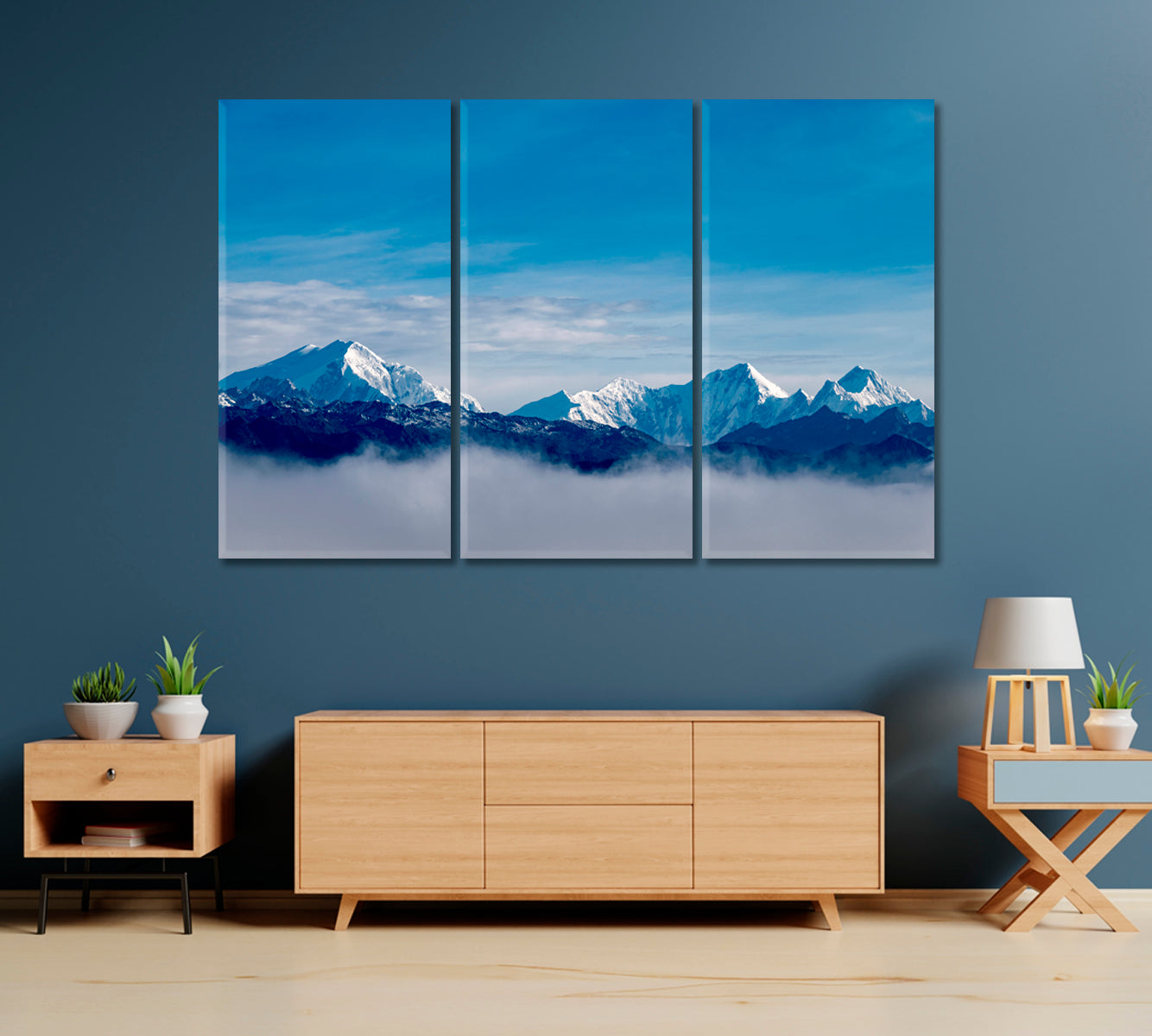 Himalayas Mountains Landscape Canvas Print-Canvas Print-CetArt-1 Panel-24x16 inches-CetArt