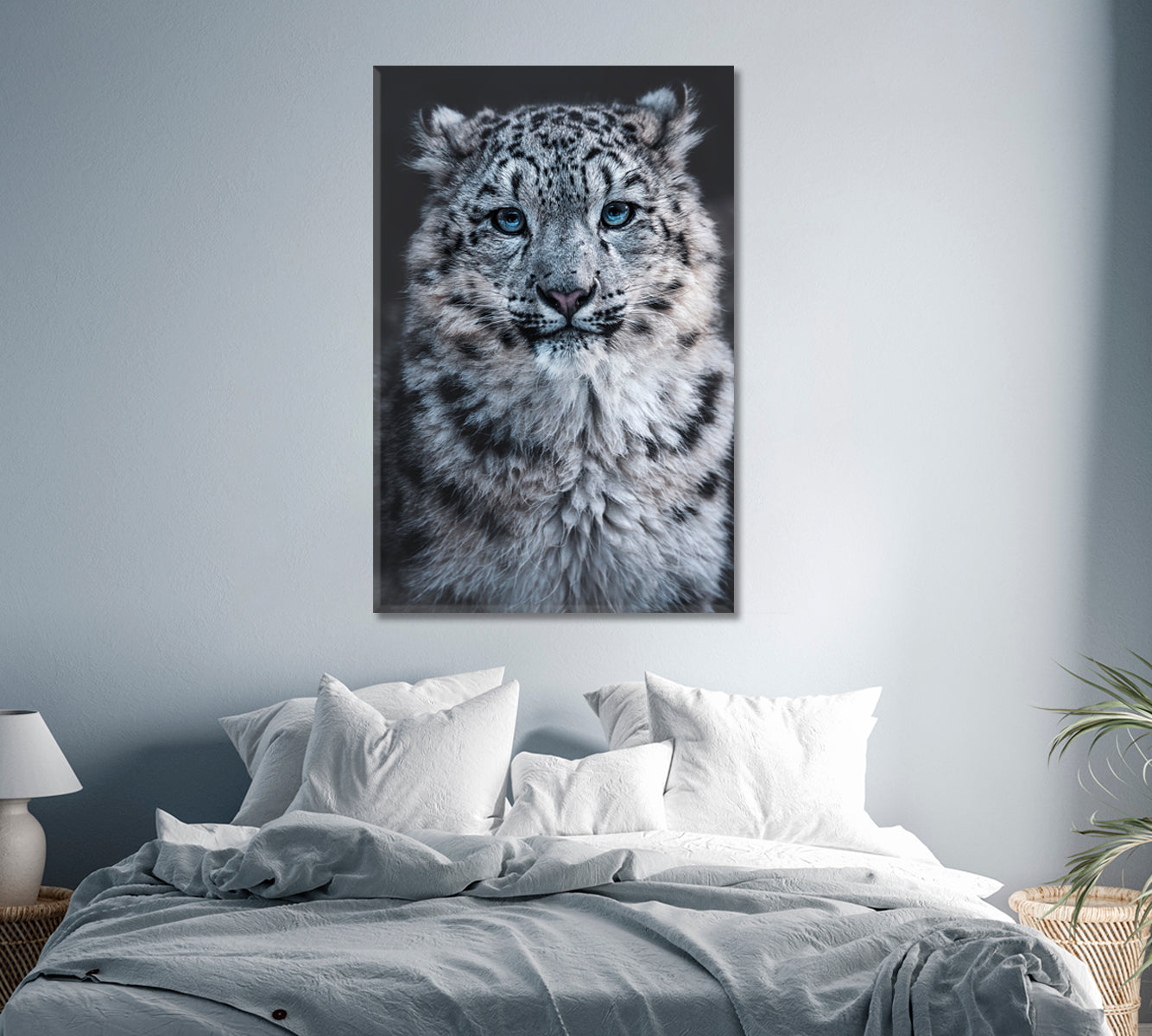 Snow Leopard Canvas Print-Canvas Print-CetArt-1 panel-16x24 inches-CetArt