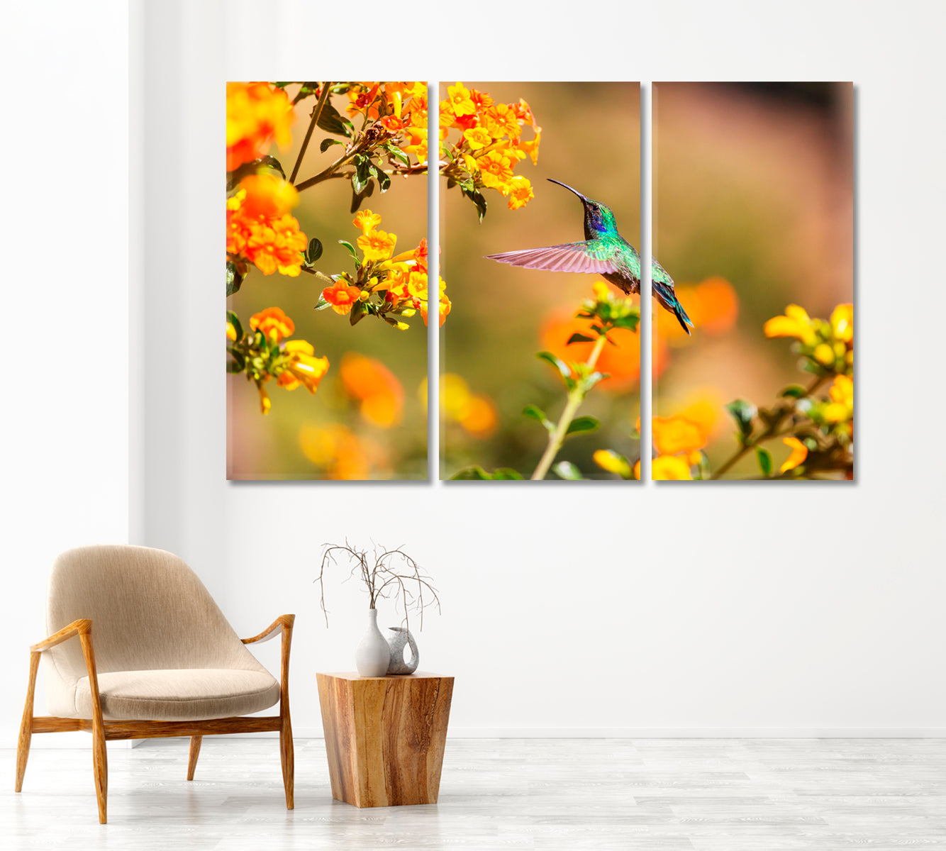 Colorful Hummingbird in Costa Rica Canvas Print-Canvas Print-CetArt-1 Panel-24x16 inches-CetArt