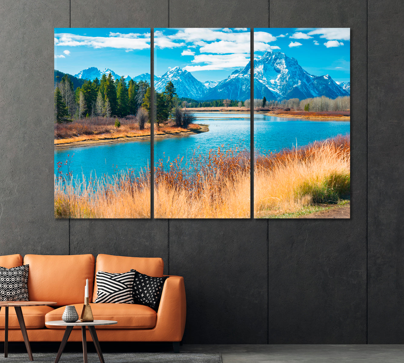 Grand Teton National Park Wyoming USA Canvas Print-Canvas Print-CetArt-1 Panel-24x16 inches-CetArt